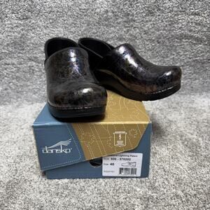 Dansko Shoes Womens Size 10 Professional Lightning Patent Clogs 606-570202